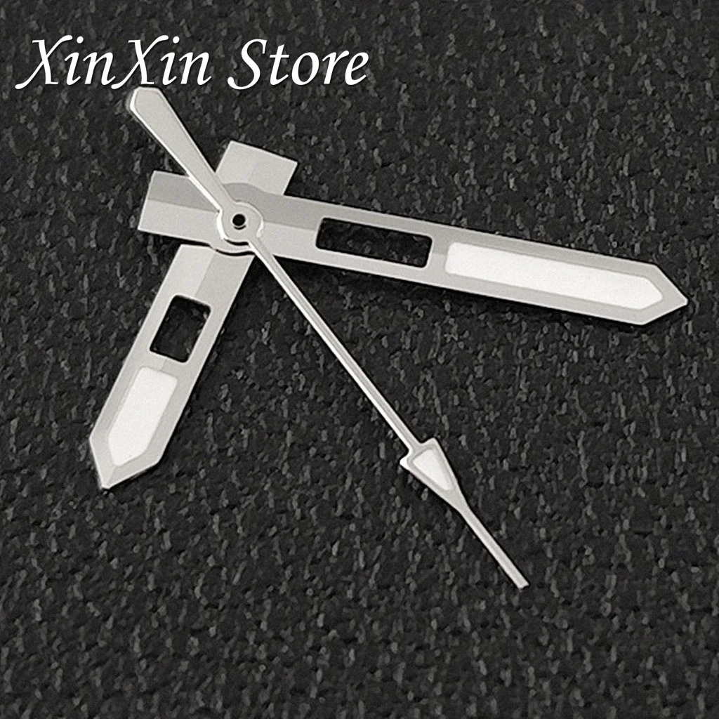 الجوف خارج NH35 الساعات مؤشرات الفضة ارتفع الذهب بندقية ساعة ذهبية الأيدي ل NH34 NH35 NH36 4R 7S 7002 حركة C3 الأخضر مضيئة