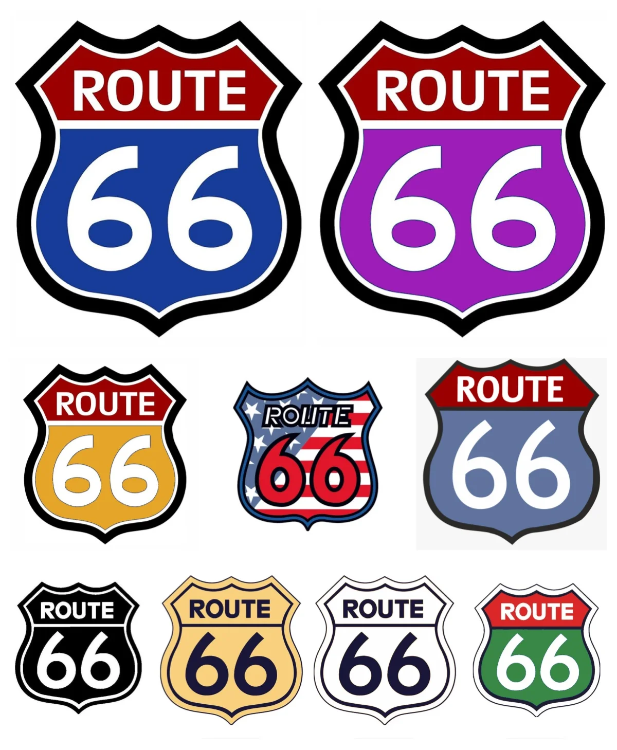 

Dome Car Stickers | Route 66 Decals | Auto Accessories | PVC Vinyl Phone Stickers