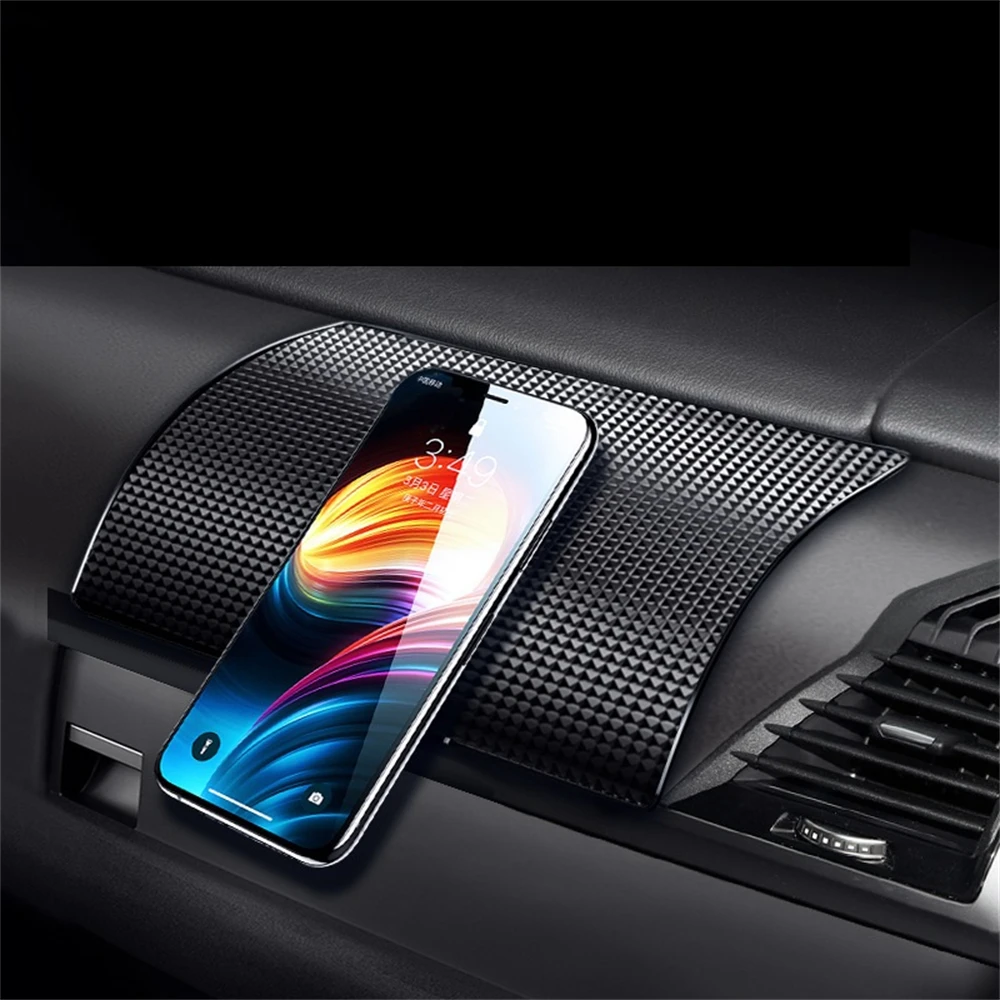 Car Phone Mat Pads Car Storage Mat Pads Car Non-Slip Mat Auto Silicone Interior Dashboard Phone -Slip Storage Mat Pads