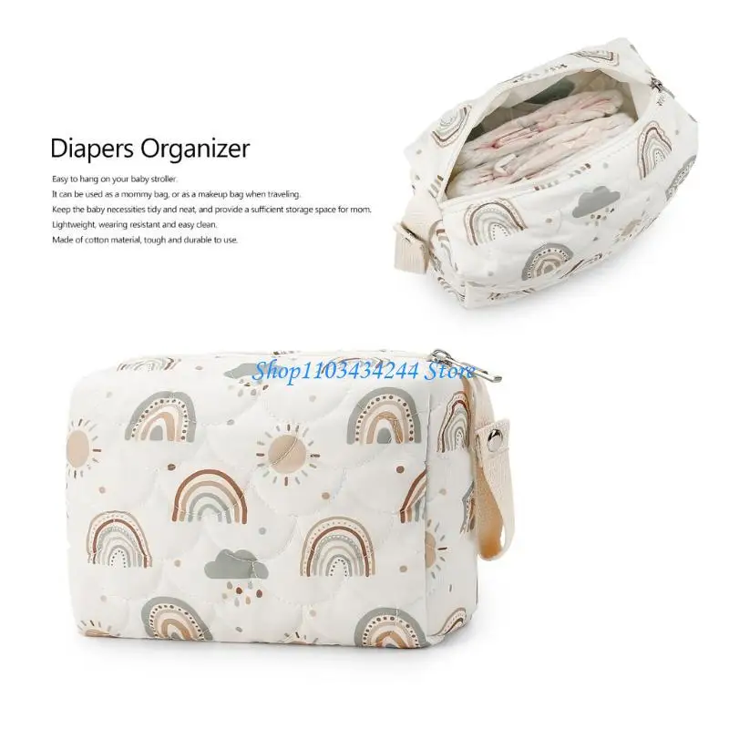 حقائب إدارة حفاضات السفر وحامل حفاضات السفر وحقيبة تخزين حفاضات الأطفال سهلة التنظيم مع نسيج مقاوم للماء #3