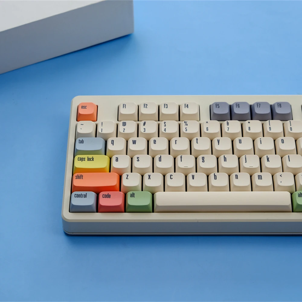 Imagem -03 - Xda Pbt Keycaps para Teclado Mecânico Dye Sub Minimalismo Retro Custom Faça Você Mesmo 75 Color Gaming