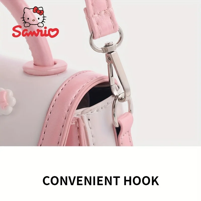 Sanrio Hello Kitty Kawaii Single Shoulder Diagonal Cross Bags Fashion Girl Heart Honey Girl Style Pink Minimalist Crossbody Bag