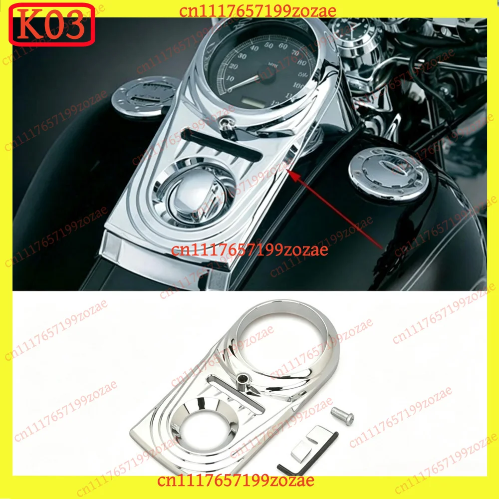 3Pcs Dashboard Insert Cover Trim for Harley Davidson Dyna Softail Deluxe Fat Boy Heritage Springer Motorcycle, Replacement Parts
