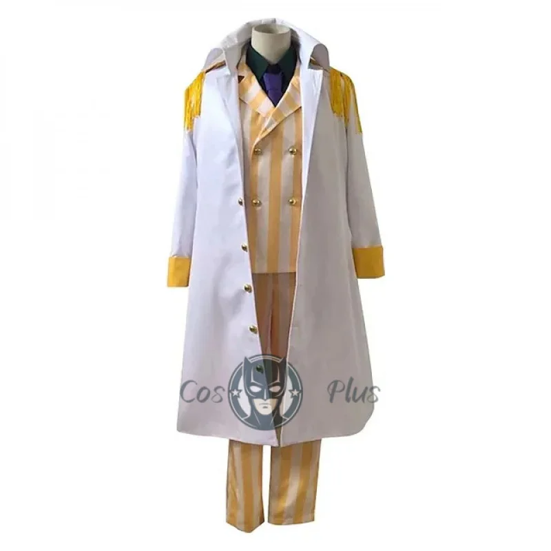 أزياء أنيمي التأثيرية Gorousei Kizaru Taisho Borsalino زي الأدميرال الزي الرسمي للبالغين للجنسين معطف الهالوين #4