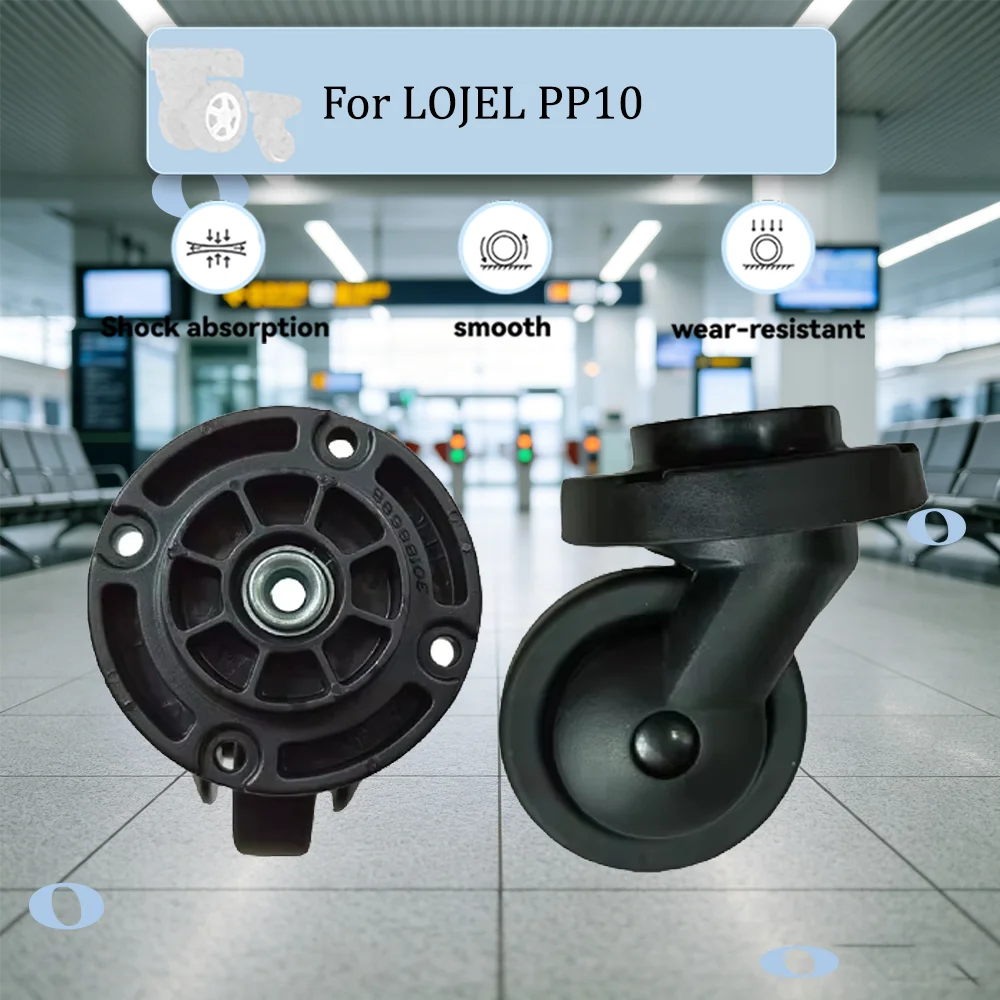 Suitable For LOJEL PP10 Universal Fit Luggage Swivel Casters - Wear-Resistant Rubber Smooth Spin Easy Install on Most