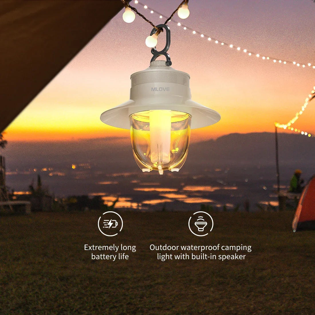 Mlove Portable Bluetooth Speaker | 360° Sound | IP65 | 24H Playtime