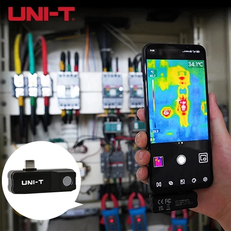 UNI-T UTi120 Mobile Phones Thermal Camera for Android Thermometer Industrial Detection Outdoor Observation Hunting Suitable Tool