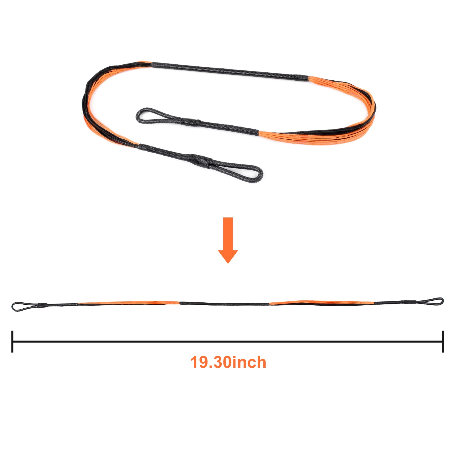 NONE 1 stücke 490mm Bogenschießen Armbrust String 0,025 "1600D für Cobra R9 & Adder Armbrust Bogen Saiten Bogenschießen bogen Jagd Schießen 3