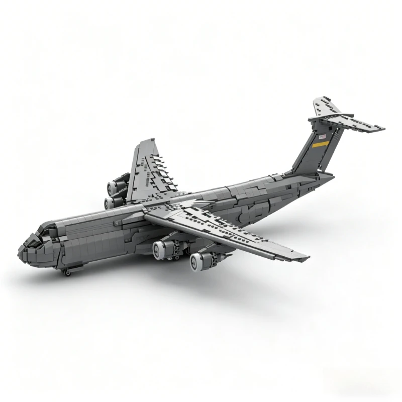 2926 PCS MOC Lockheed C-5 Galaxy Military Transport Aircraft Model Custom Building Blocks DIY Educational Assembly Toy Display