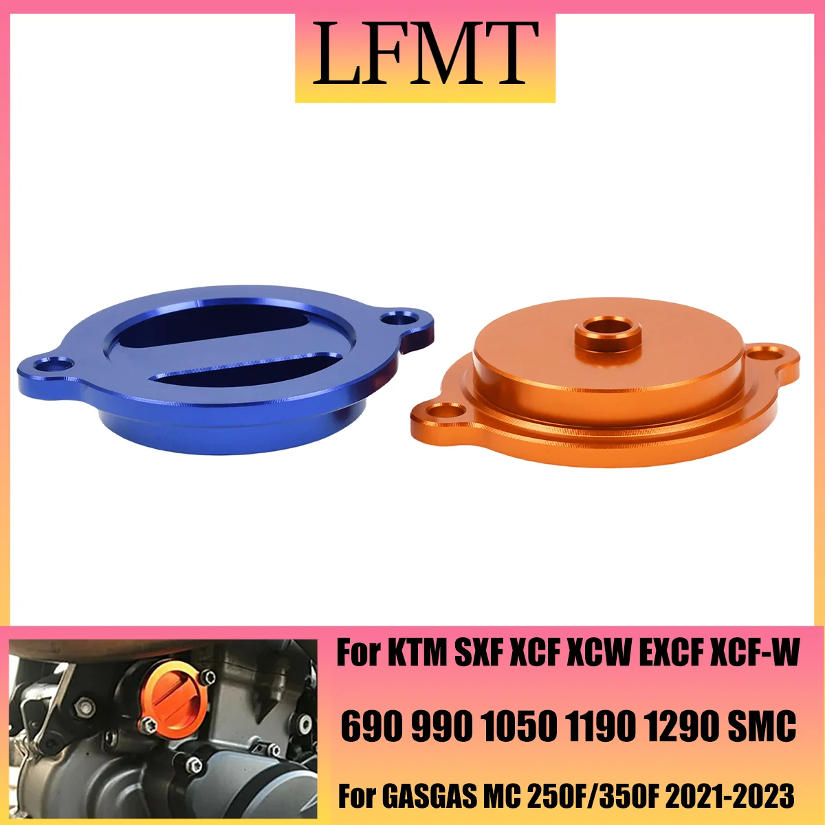 Motorcycle engine oil filter cover plug for KTM SXF XCF EXCF XCFW excc XCW SMR FREERIDE 690-1290 Super Adventure RS