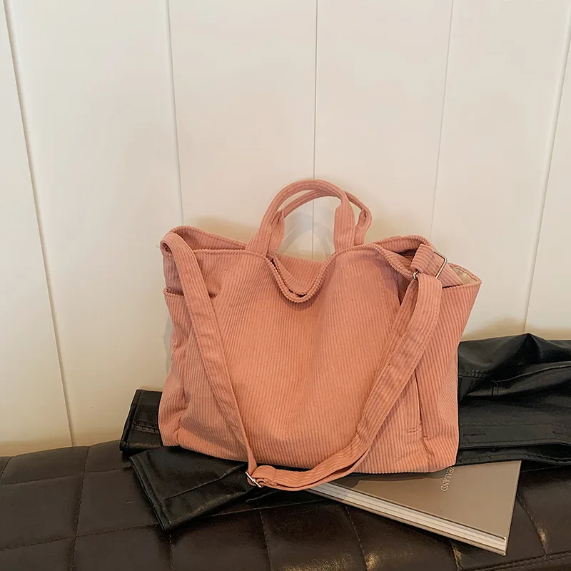 

Женские сумки, новинка 2024 года, модная большая парусиновая сумка через плечо для женщин, ткань 2025 года, корейская студенческая сумка для книг, сумки