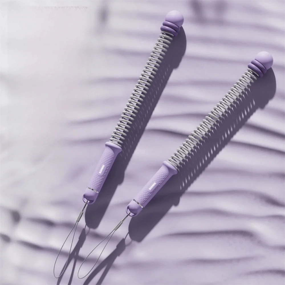 

2 шт. портативные регулируемые тренировочные веревки без каната с нескользящими ручками, бесшумные, с мягкими резиновыми головками