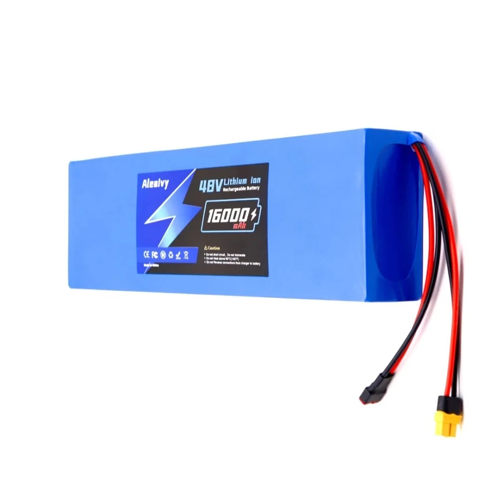 حزمة بطارية ليثيوم أيون قابلة لإعادة الشحن عالية السعة 48 فولت 16000 مللي أمبير في الساعة - 18650 13S5P مع BMS مدمج، طاقة موثوقة للدراجات البخارية #6