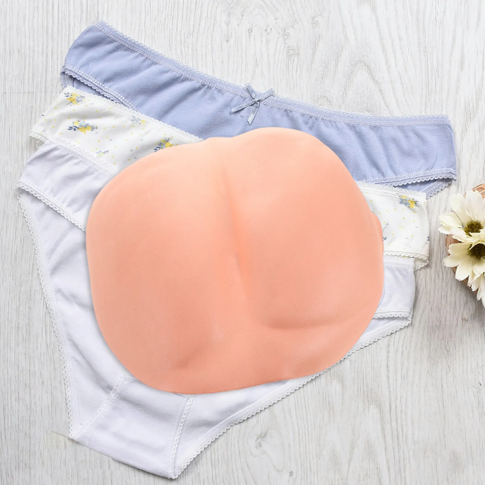 

Realistic Molded Fake Buttock Prop Costume Accessory for April Fool's Day Halloween Prank Parties Funny Joke Bum Buns