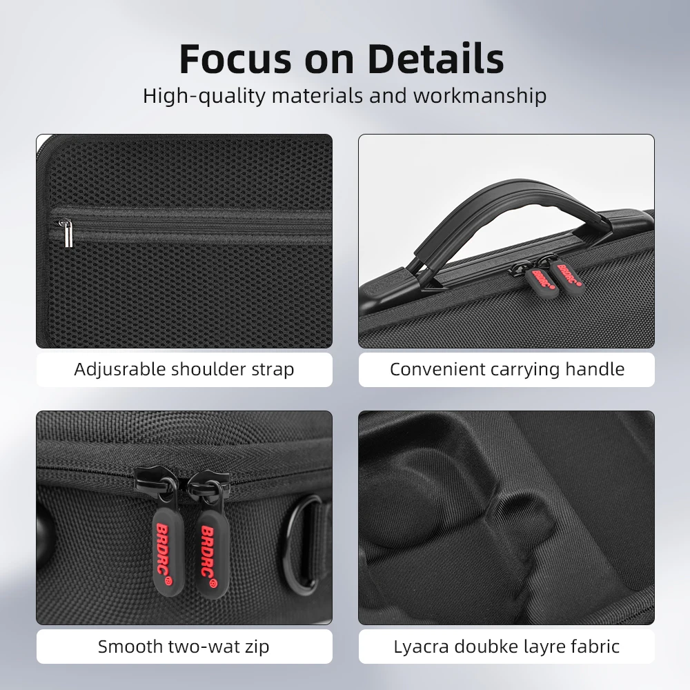 Tas Tangan BRDRC untuk DJI Osmo 360 Tas Penyimpanan Tas Bahu Pelindung Kamera Tas Jinjing Perjalanan Portabel
