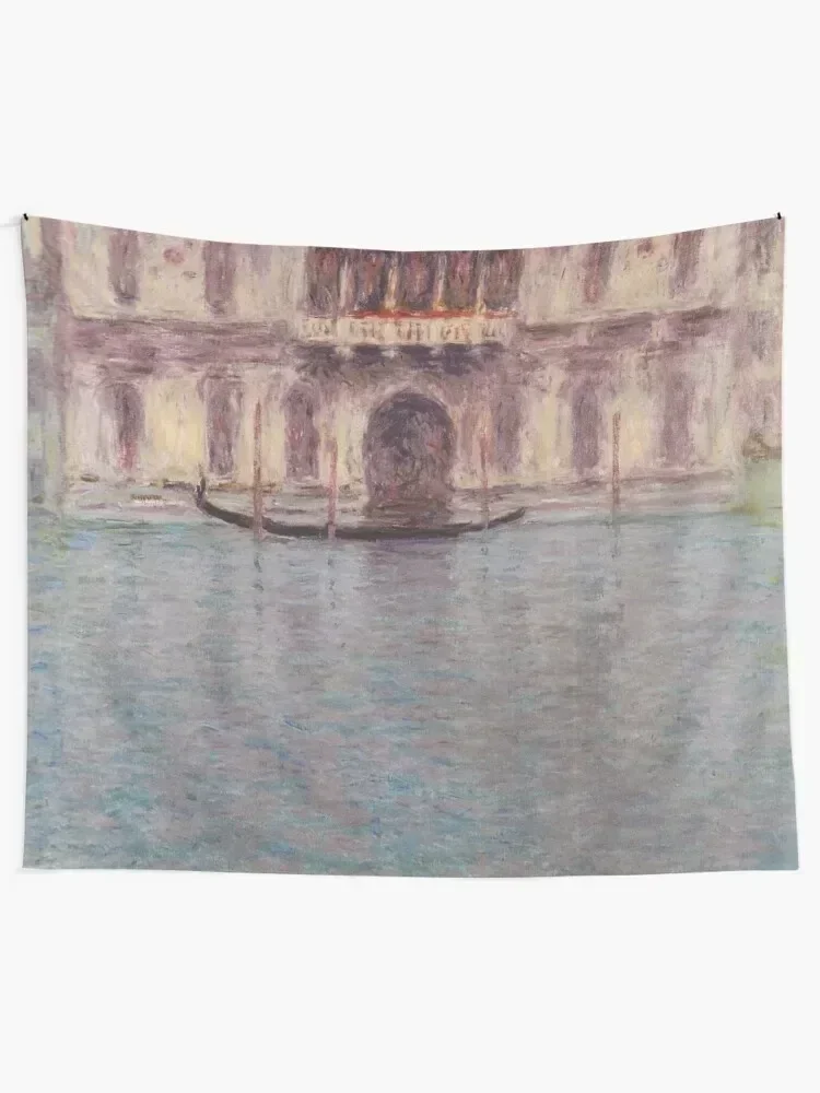 Claude Monet - Palazzo Contarini, Venice Tapestry Room Aesthetic Decor Wall Hanging Tapestry