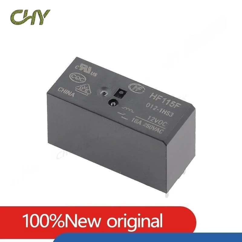 Original New Relay HF JQX HF115F-005 012 024-1HS3 6PIN 16A 250VAC 5V 12V 24V Power Relay
