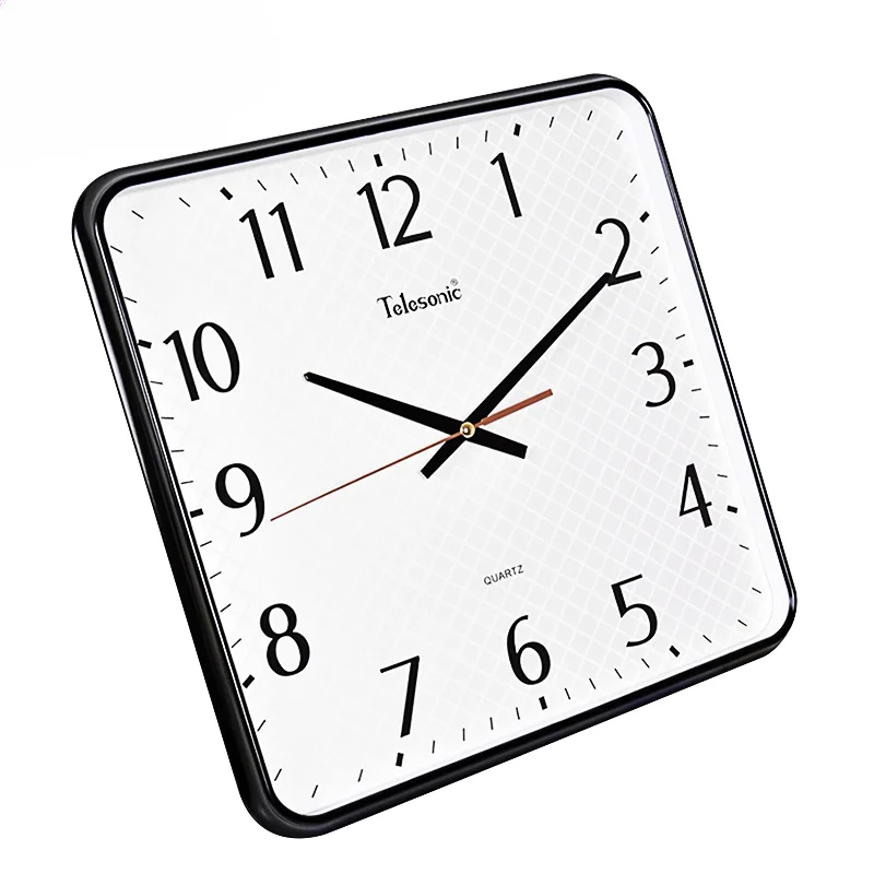 Modern Wall Clock Large Living Room Square Watch Home Clocks Wall Home Decor Silent Sweep Movement Relogio De Parede Gift