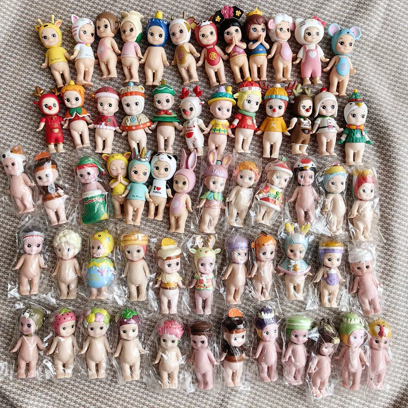 Figuras de acción de PVC para niños y niñas, muñecos de cuerpo completo de 8 piezas, con diseño de Júpiter, amor, Ángel, Nake, Cupido, Kewpie