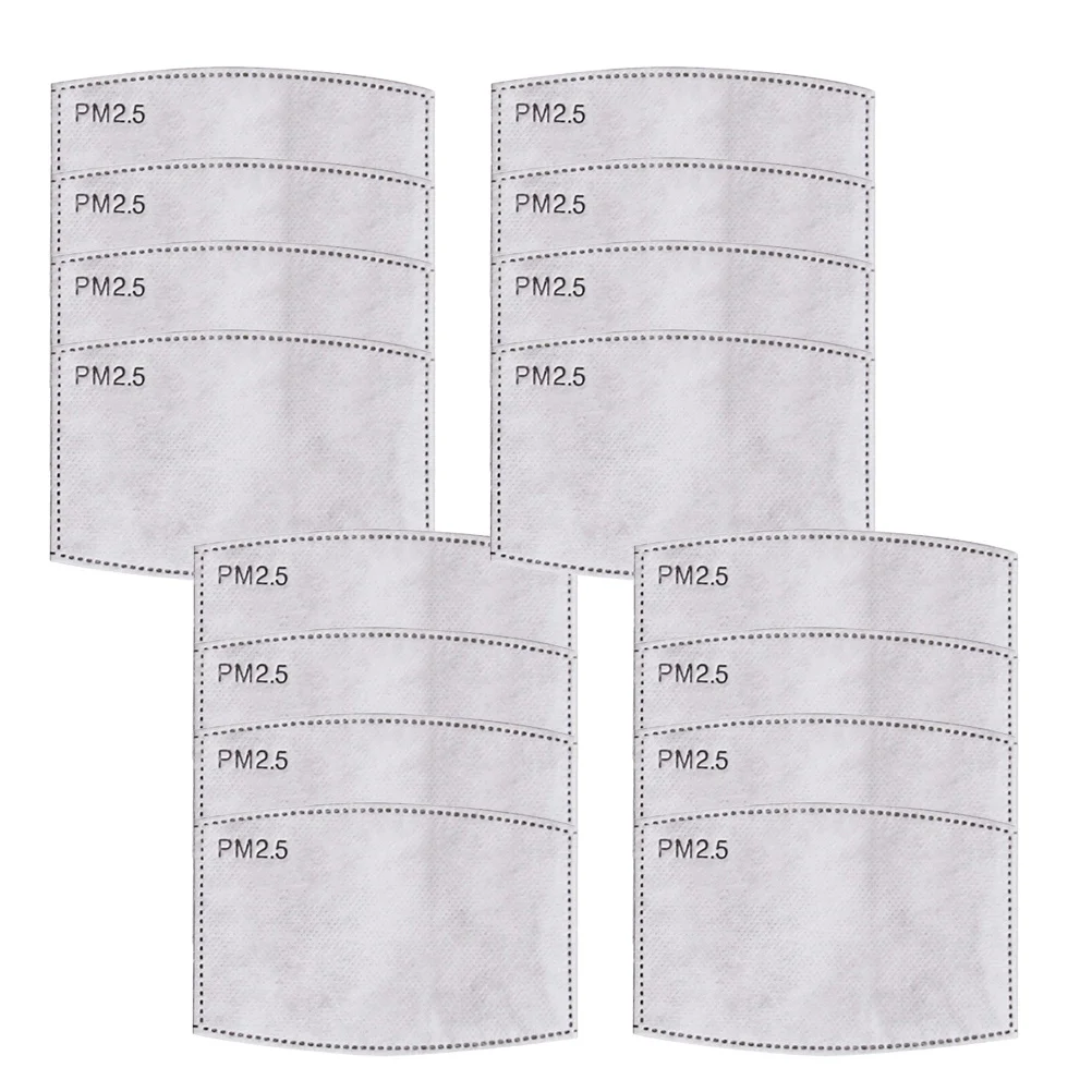 

50 шт. 5 слоев .5 фильтрующая вставка против пыли микробов дым садоводство ремесла замена маски для рта анти замена