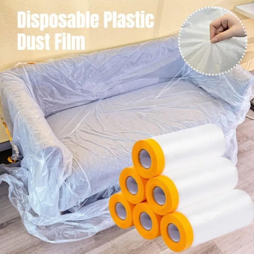 10 متر/لفة ذاتية اللصق خزانة غطاء غبار المتاح الغبار واقية الأثاث طبقة رقيقة واقية Traceless مقاوم للماء