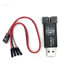 1Set ST LINK Stlink ST-Link V2 Mini STM8 STM32 Simulator Download Programmer Programming With Cover DuPont Cable (color random)