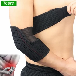 Tcare Unisex Adjustable Elbow Brace Support Breathable Compression Arm Sleeve Wrap for Joint Pain Relief, Tendonitis, Golfer New