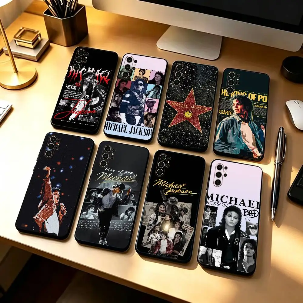 SuperStar King of pop M-Michael J-Jackson  Shockproof Soft Case For Samsung S26,21,22,23,24,25,20,10,9,Ultra,Plus,Fe, Lite