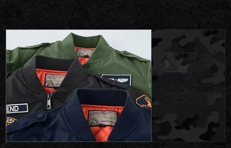Winter Hip Hop Thick Warm Jacket Men High Quality Military Motorcycle Ma-1 Aviator Pilot Coats Male Baseball Bomber Jacket 10 S72f82fe25c734a6598e25e6c59efc845D