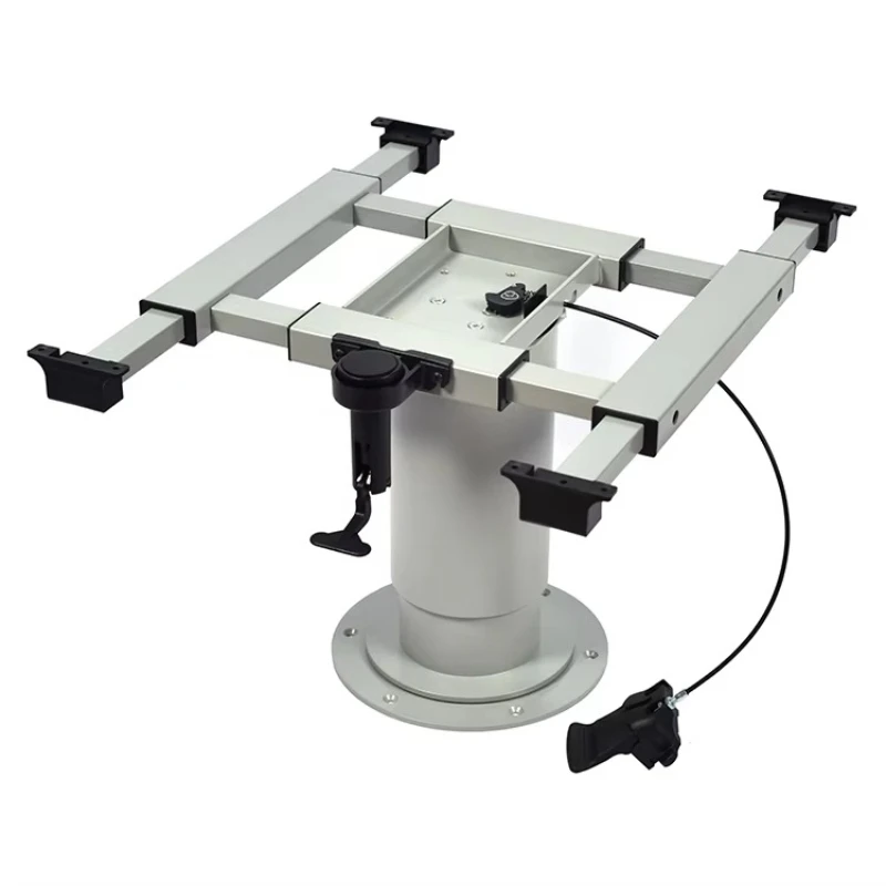

Adjustable sturdy 360-degree rotating legs with four-way panning table rack