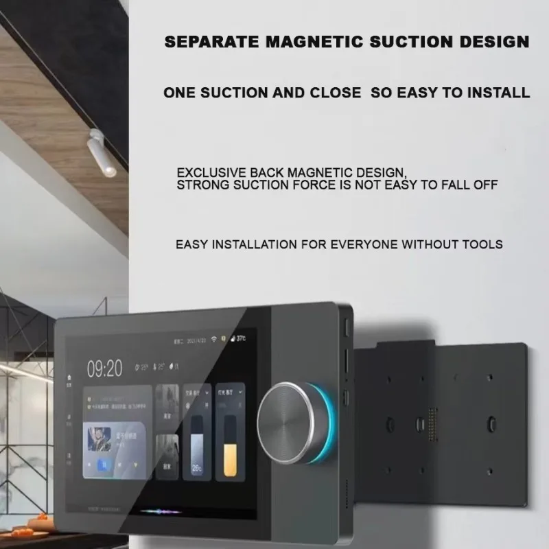 [عرض ساخن] Tiot منتجات المنزل الذكي زيجبي واي فاي محور بوابة 8 بوصة اليكسا اللمس الزجاج لوحة التبديل جدار شاشة التحكم المركزية C