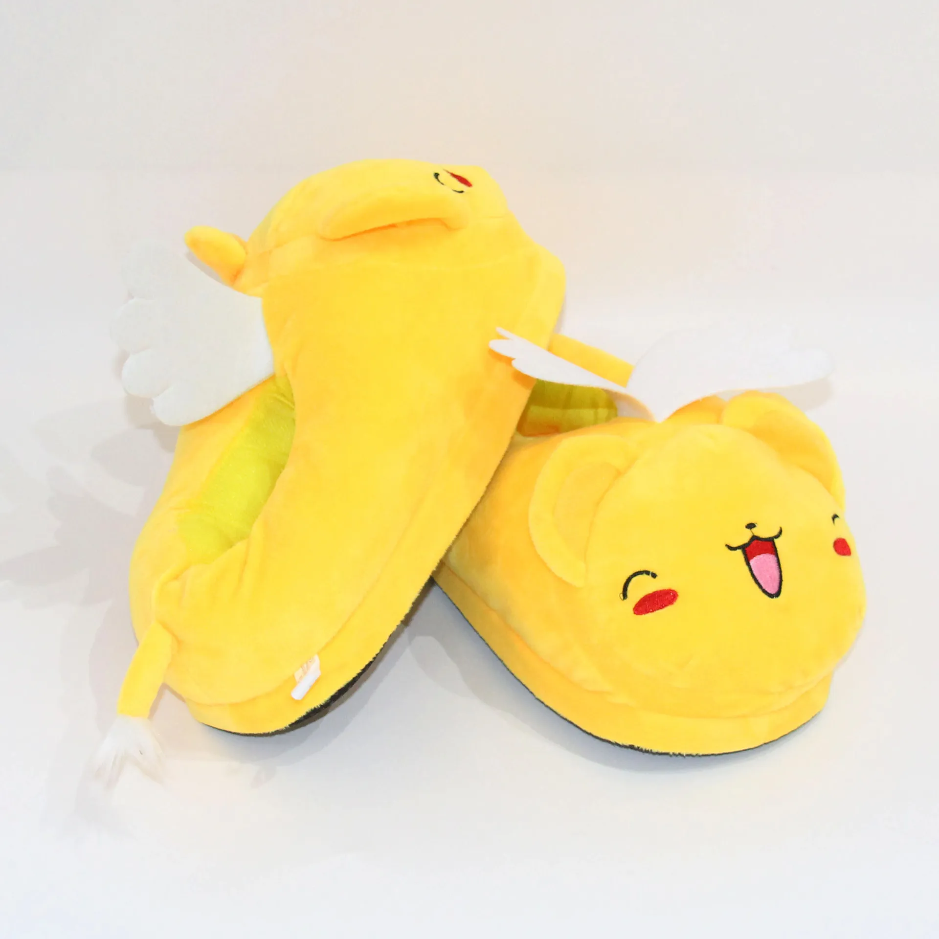 35-42CM Anime Figure Cardcaptor Sakura Kero Soft Slippers Adult Winter Indoor Warm Shoes