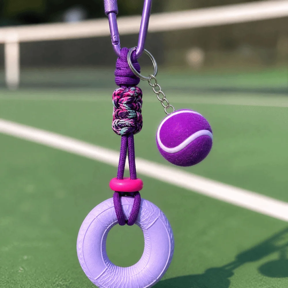Soft Squeezable Material Grip Strength Trainer Tennis‑Shaped Compact Lightweight Stress Relief Squeeze Ring Creative Design