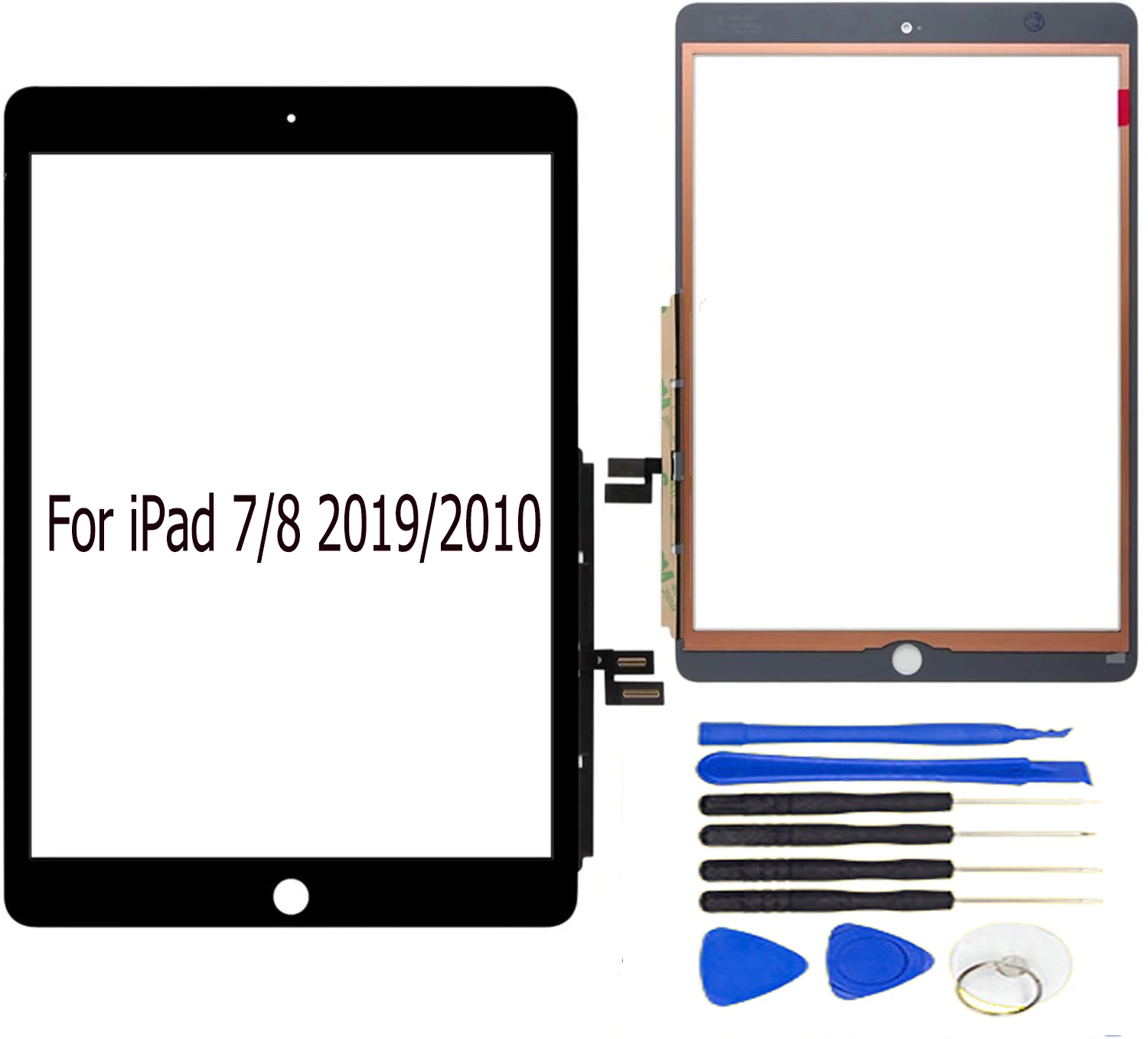 Touch Screen For iPad 7/8 2019/2010 A2197 A2200 A2198 A2270 A2428 A2429 A2430 Glass Digitizer Panel LCD Outer Display Sensor