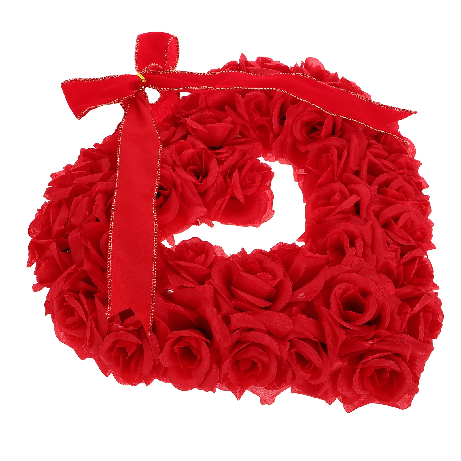 

Rose Wreath Decoration Heart-shaped Hanging Valentine Decorations Valentines Day Red Love-heart Garlands Lovers