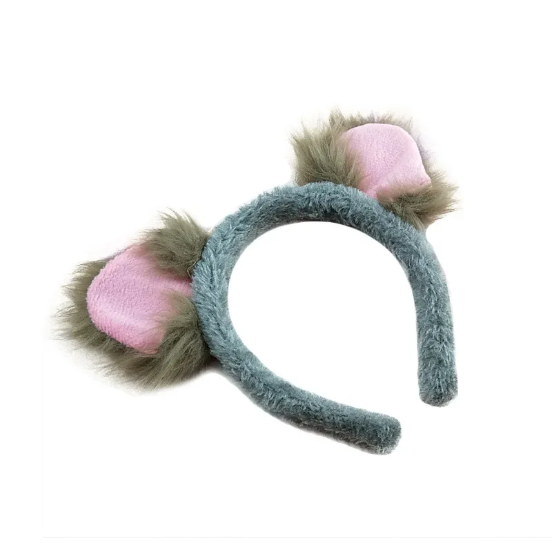 Plush Koala Ear Headband Hair Ornament Headwear Girl Accessories  Party    Birthday  Anime  Costume  Halloween Christmas