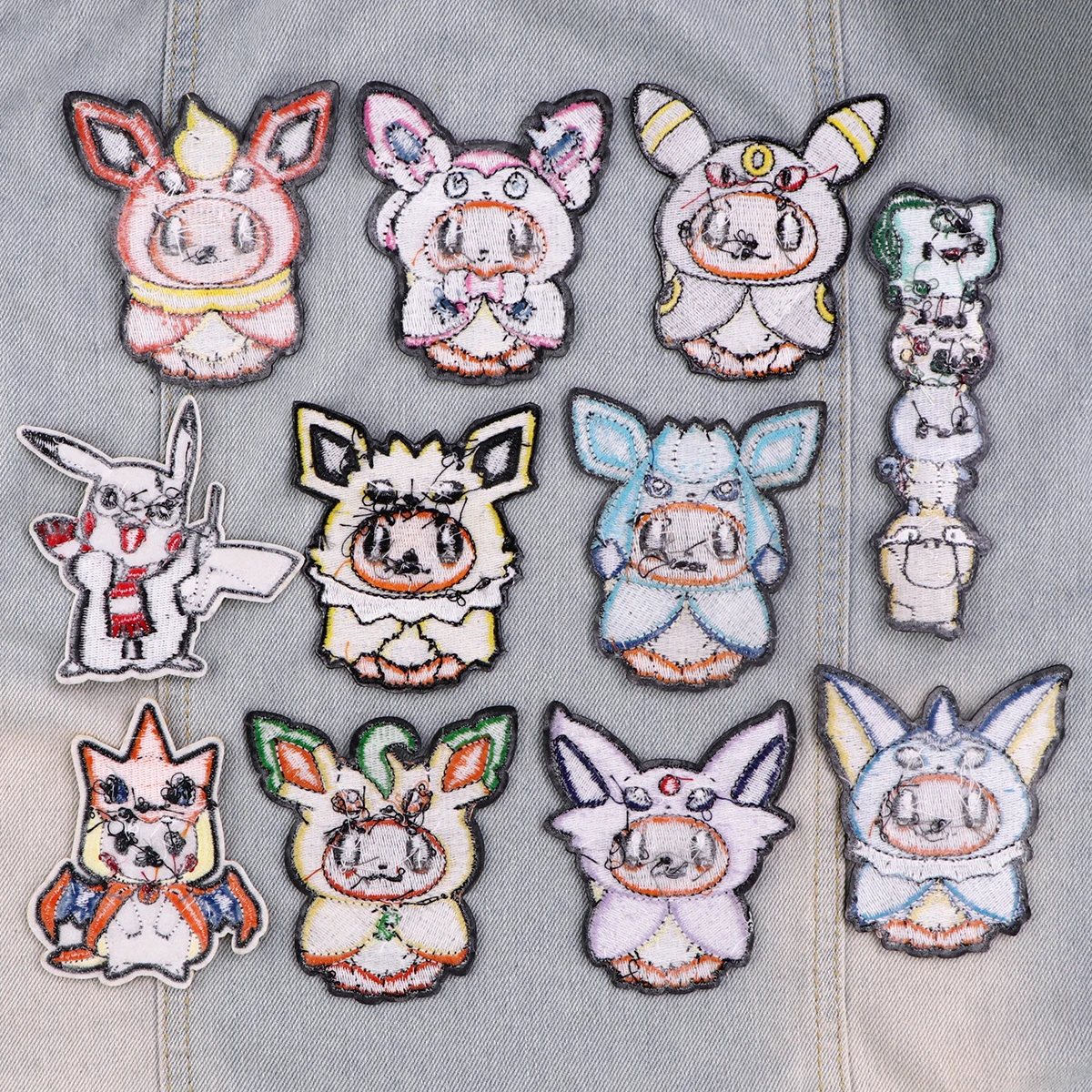 Cute Animals Patch Iron On Embroidered Patches For Clothing Thermoadhesive Patches On Backpacks DIY Jackets Jeans Stickers