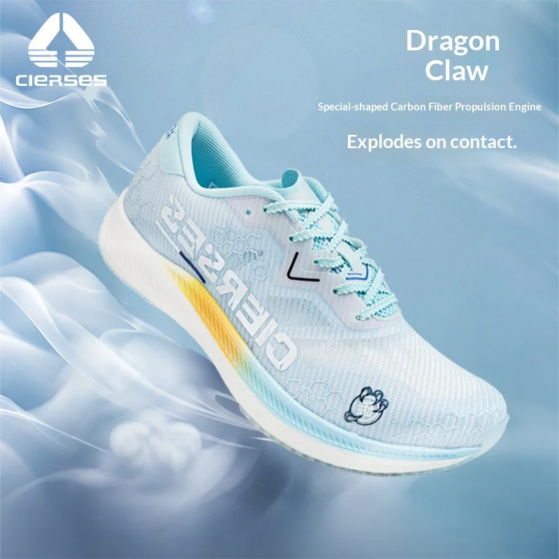 

CIERSES Carbon Plate Marathon Running Racing Shoes Professional Stable Support Shock-relief Ultra-light Rebound Sneakers