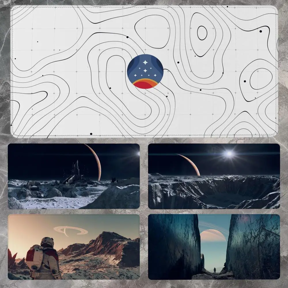 S-starfields tapis de souris 90x40CM tapis de souris de jeu antidérapant Gamer e-sports tapis de souris jeu clavier mécanique XXL tapis de bureau