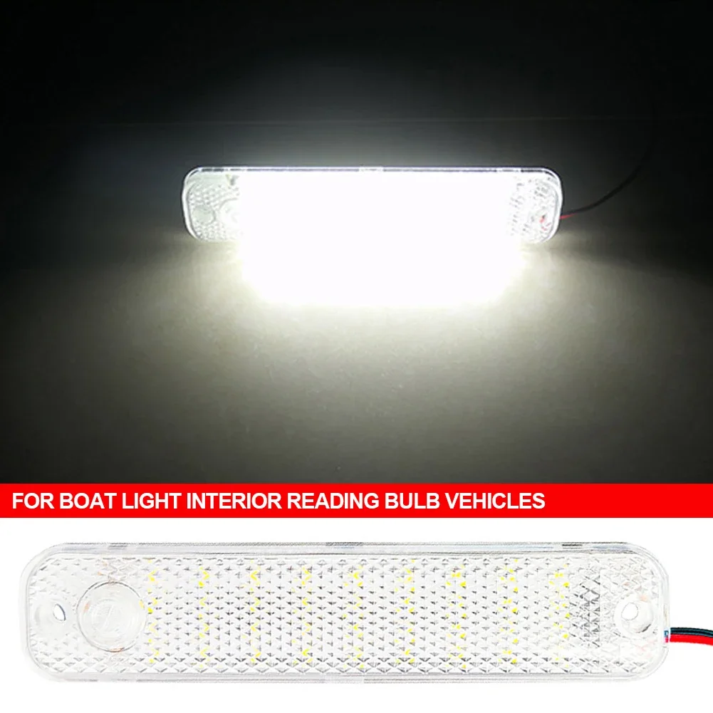 36LED 12-80V Car Reading LED Lights General Motors Truck Dome Interior Light Bar Roof Panel Lamp for Van Truck Camping Boat