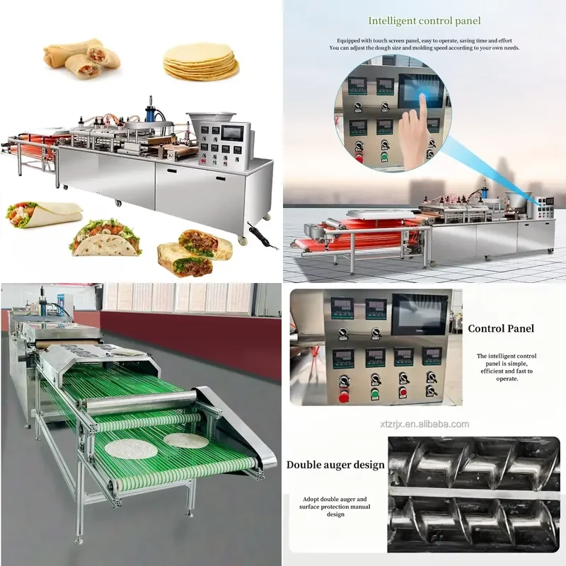 Stabake Automatic Electric Flour Corn Tortilla Press Roti Bread Machine for Khakhra Chapati Manufacturing