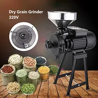 2200W Electric Grain Grinder Dry Grain Mill with Funnel Flour Feed Mill