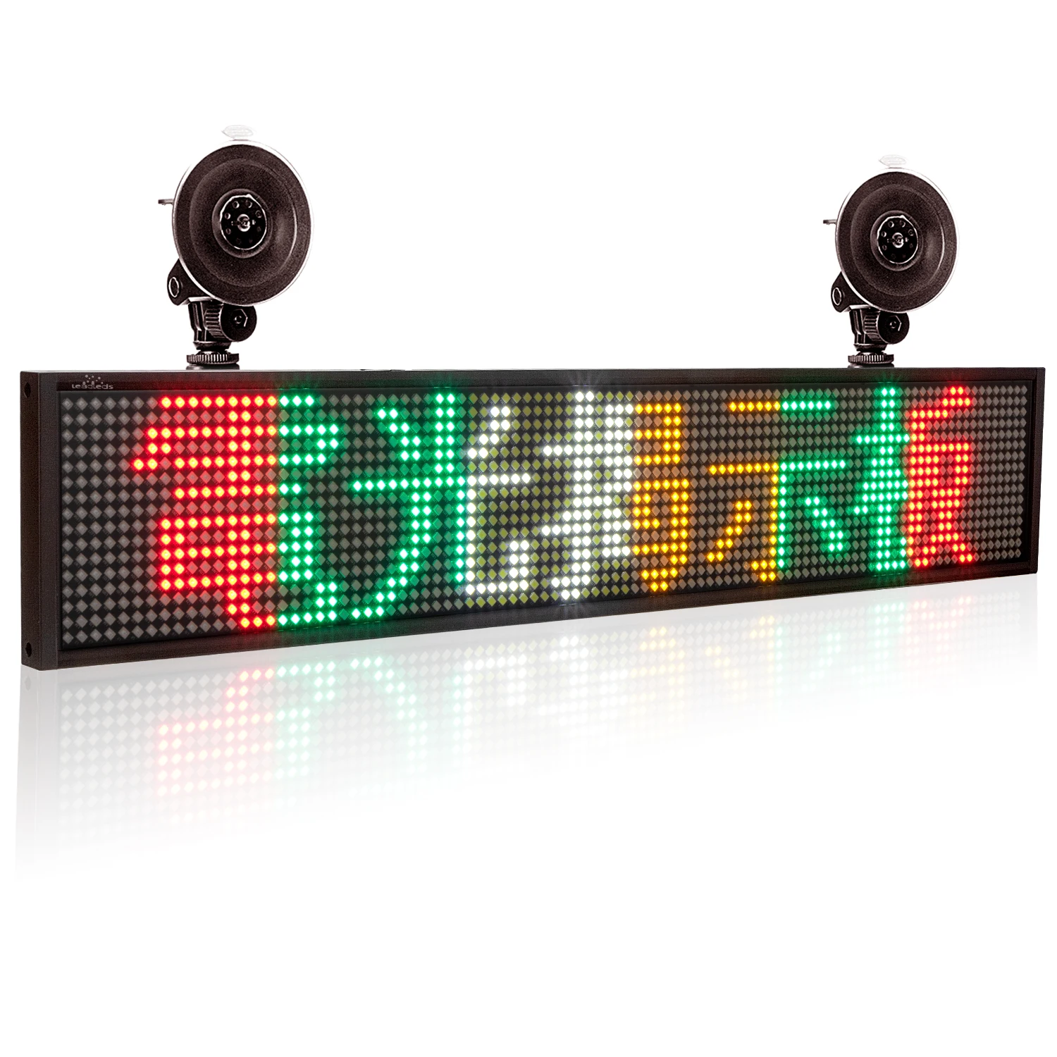 P5 50CM RGB 12V Car Led Sign Display 16*96 Pixel Advertising Panel Indoor  Window Scrolling Message Board Billboard Text Display