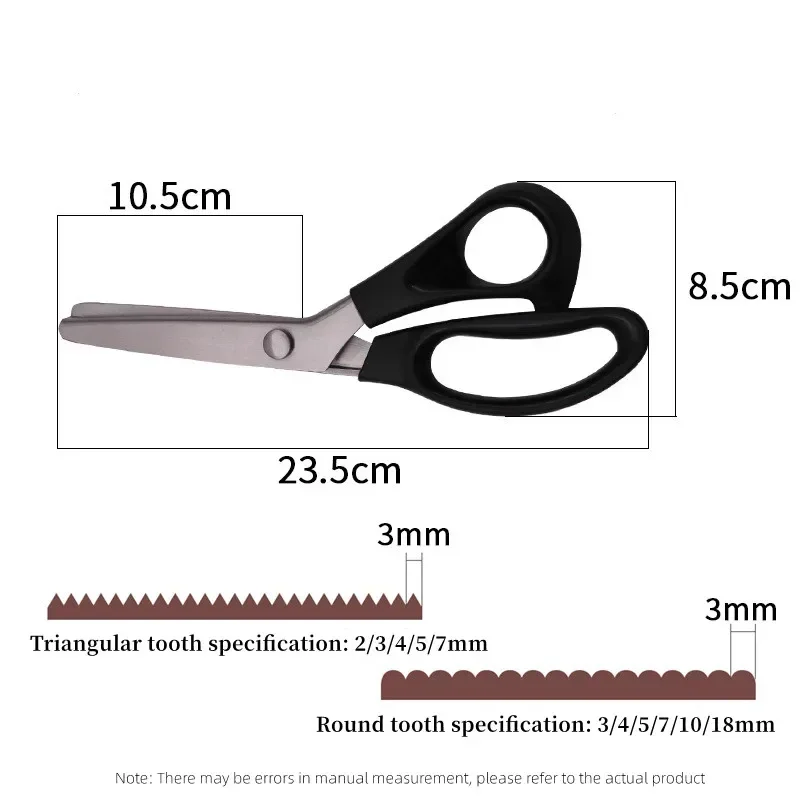 Scissors with Teeth Leather Crafts Sewing Accessories Textile Fabric Scissors Sewing Scissors  Tailor's Shears Hand Tools