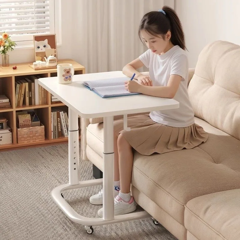 YFY Bedside Table Movable Lifting Table Student Dormitory Study Table Rental Room Household Desk Bedroom Computer Desk
