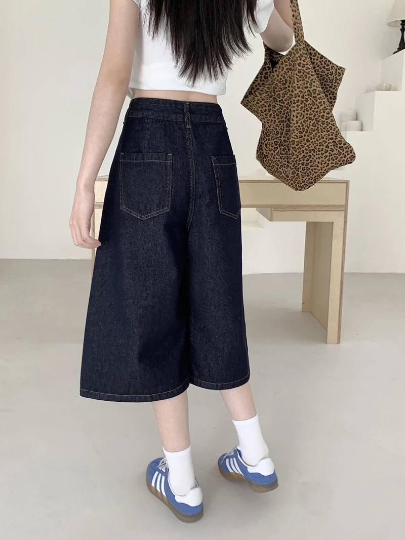 

Jeans Lifts Buttocks Youthful Woman Clothes Drawstring Elastic Waist Relaxed Loose Fit Female Denim Fashion Comfortable Basic