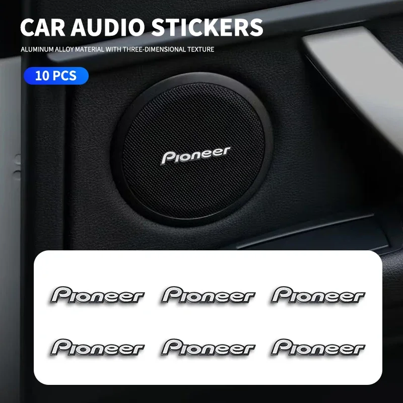 Badge d'enceinte audio Dynaudio en métal de haute qualité pour voiture, autocollant stéréo, accessoires de style automobile, 5 pièces/10 pièces