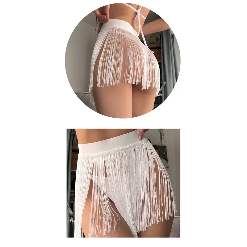 Kwastje Rok Strandzwempak Vrouwen Cover-Ups Casual Jurken Dames Badpak Sexy Party Badmode Baduitje Kleding Badpak