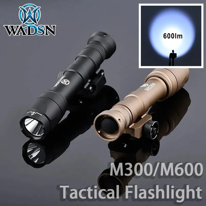 Tactical Flashlight M300A M300 M600C M600 600Lumens High Power searchlight LED White light Outdoor hunting air gun spotlight