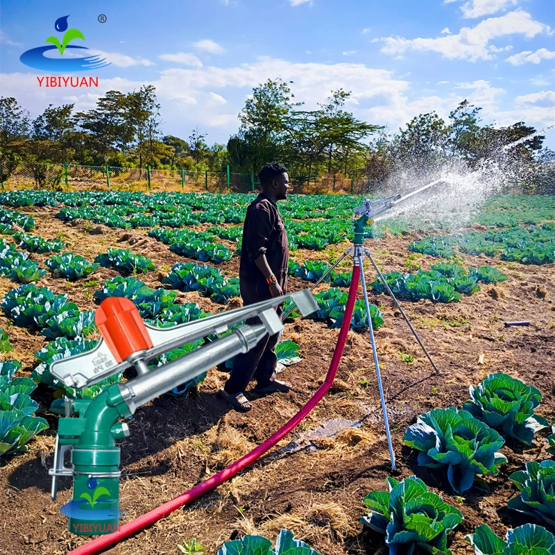 High-Pressure 360 Gear Drive Metal Water Sprinkler Rain Gun for Farm & Farmland Irrigation Diesel Engine Pump